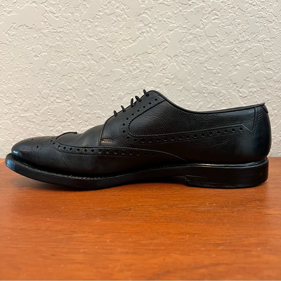 Allen Edmonds Baltic Vintage Short Wing Black V-Cleat Derby Size 11 - Picture 4 of 15
